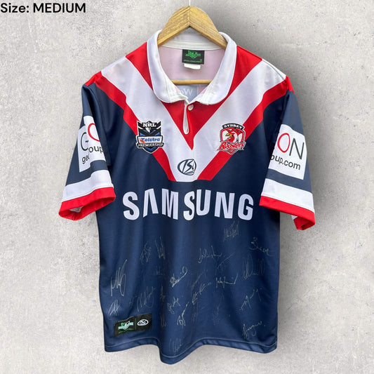 Sydney Roosters 2009 Home ISC Nrl Jersey Signed By Squad