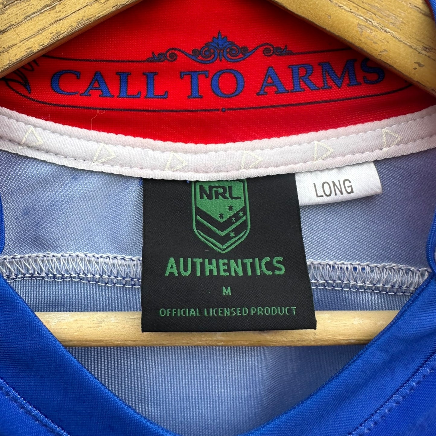 Newcastle Knights 2015 Away Player Issued Match Rugby League Jersey