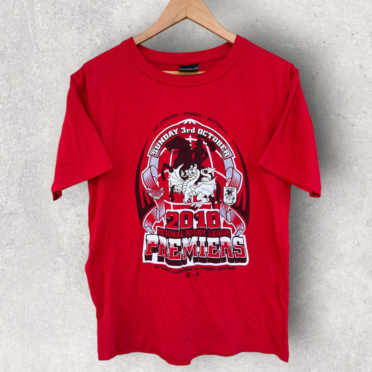 St George Illawarra Dragons 2010 Premiers Red Short Sleeve Shirt