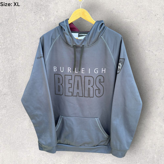BURLEIGH BEARS CLASSIC GREY HOODED JUMPER