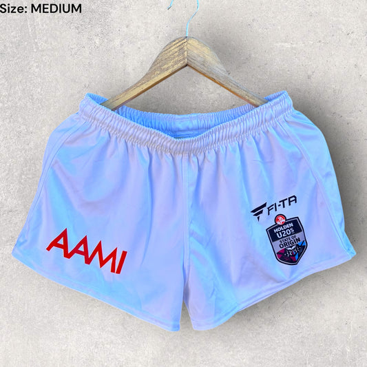 State Of Origin U20s Referee Match Worn White Shorts - Matt Noyen