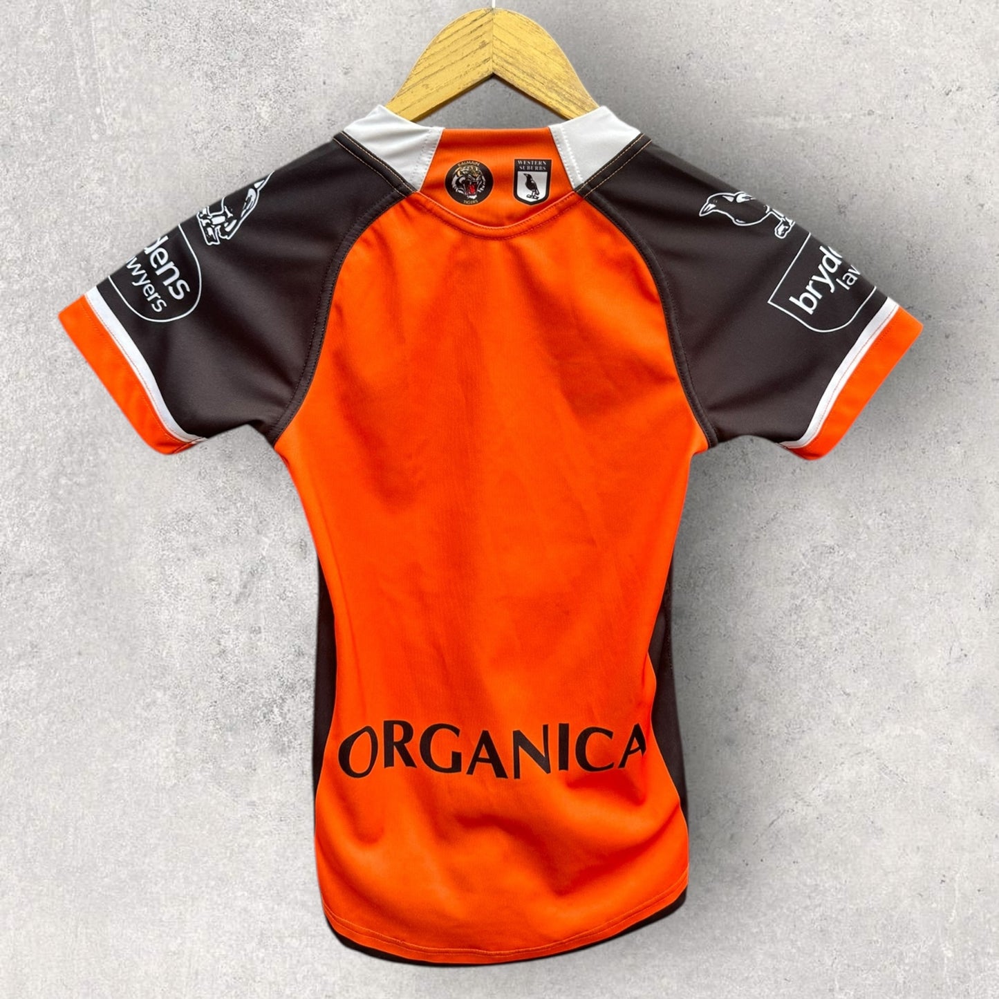 WESTS TIGERS 2021 KIDS AWAY JERSEY WITH SIGNATURE