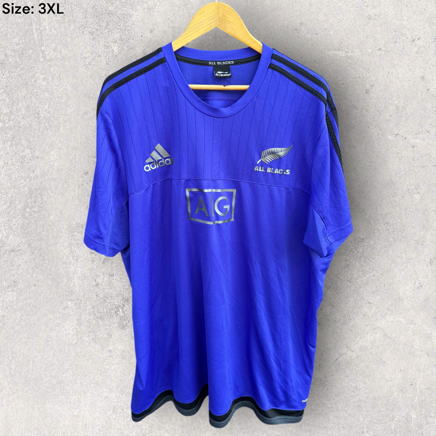 NEW ZEALAND ALL BLACKS ADIDAS 2015 TRAINING SHIRT