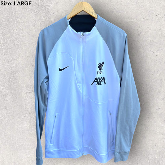LIVERPOOL FC 2022-2023 WHITE ACADEMY PRO NIKE ZIPPER JUMPER