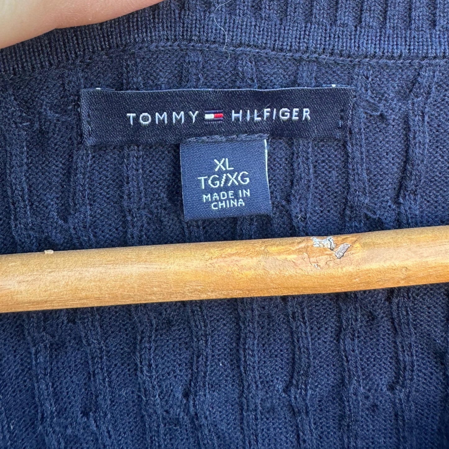 TOMMY HILFIGER LADIES BLUE CARDIGAN