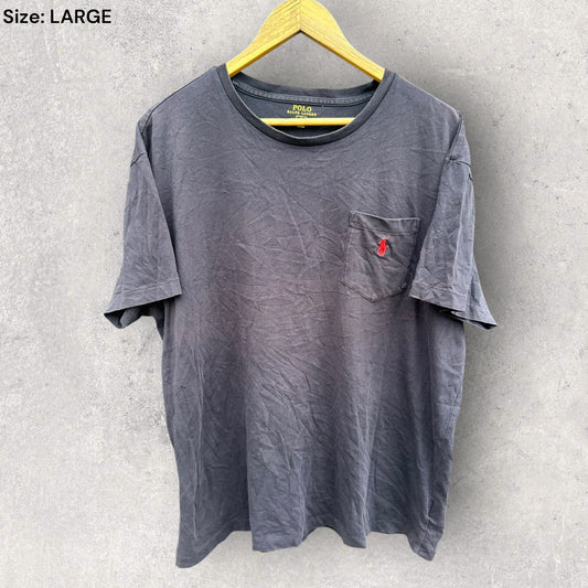 RALPH LAUREN POLO BLUE SHORT SLEEVE SHIRT