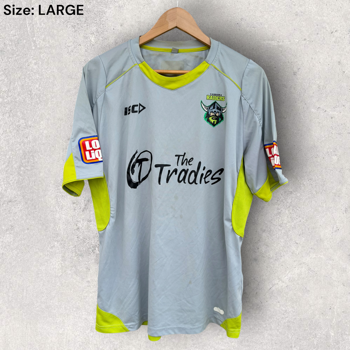 Canberra Raiders ISC Grey NRL Training Shirt