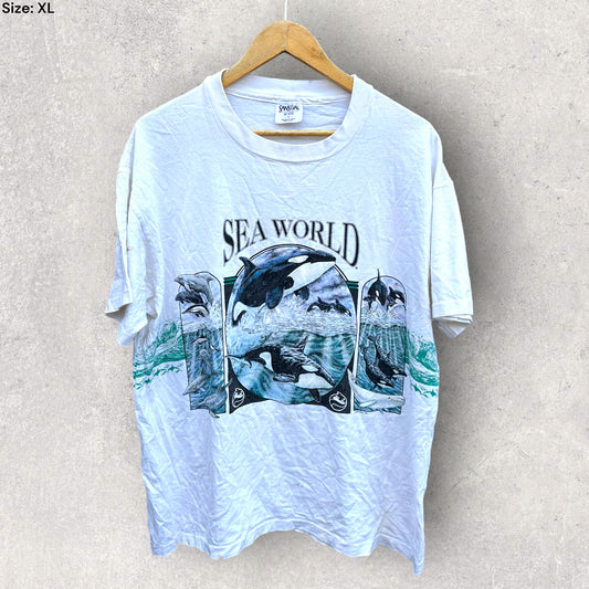 SEAWORLD VINTAGE WHITE T-SHIRT