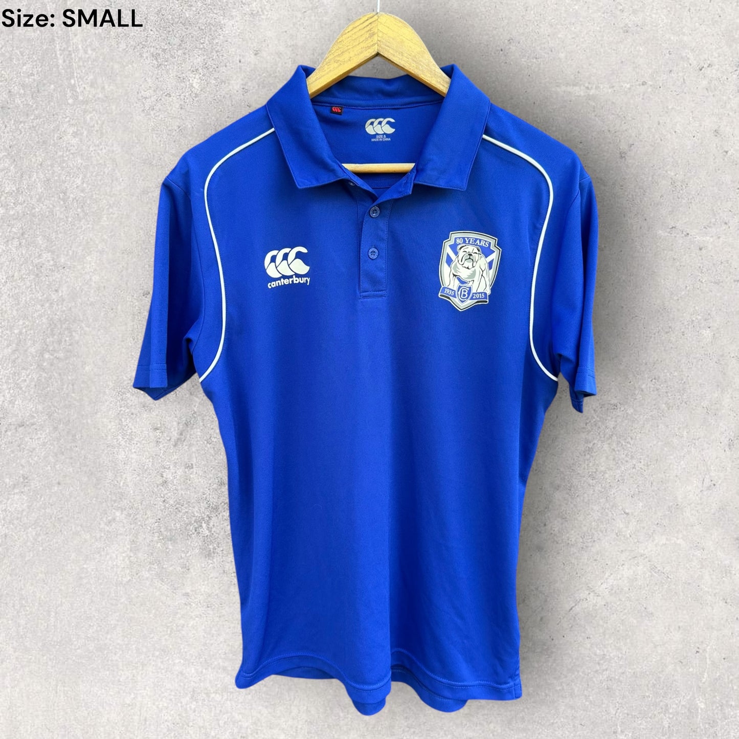 CANTERBURY BULLDOGS 2015 80TH ANNIVERSARY POLO SHIRT