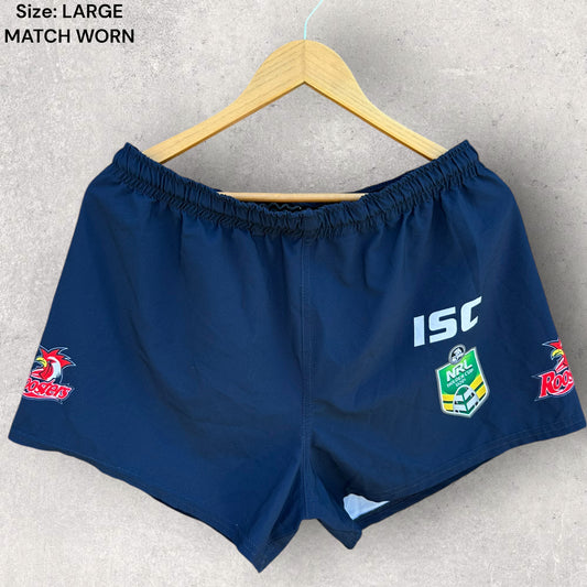 SYDNEY ROOSTERS ISC HOLDEN CUP PLAYER ISSUED MATCH SHORTS