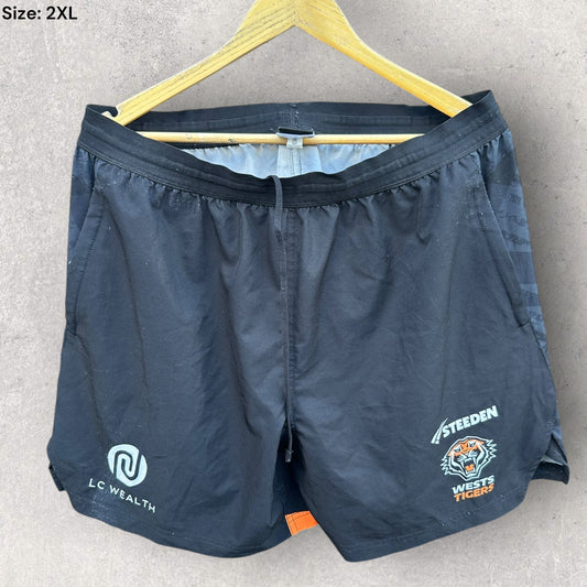 WESTS TIGERS 2025 TRAINING SHORTS PLAYER ISSUED TERRELL MAY