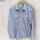 RM WILLIAMS LONG SLEEVE BUTTON UP BLUE/WHITE/RED SHIRT