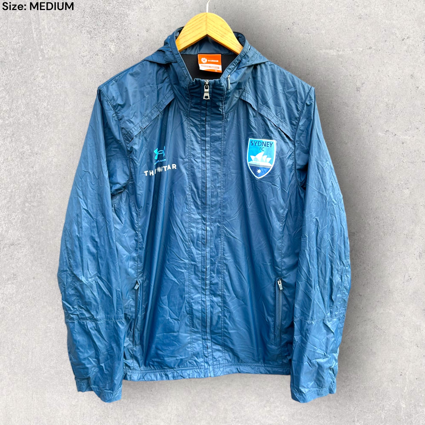 SYDNEY FC WINDBREAKER HOODED UNDER ARMOUR JACKET