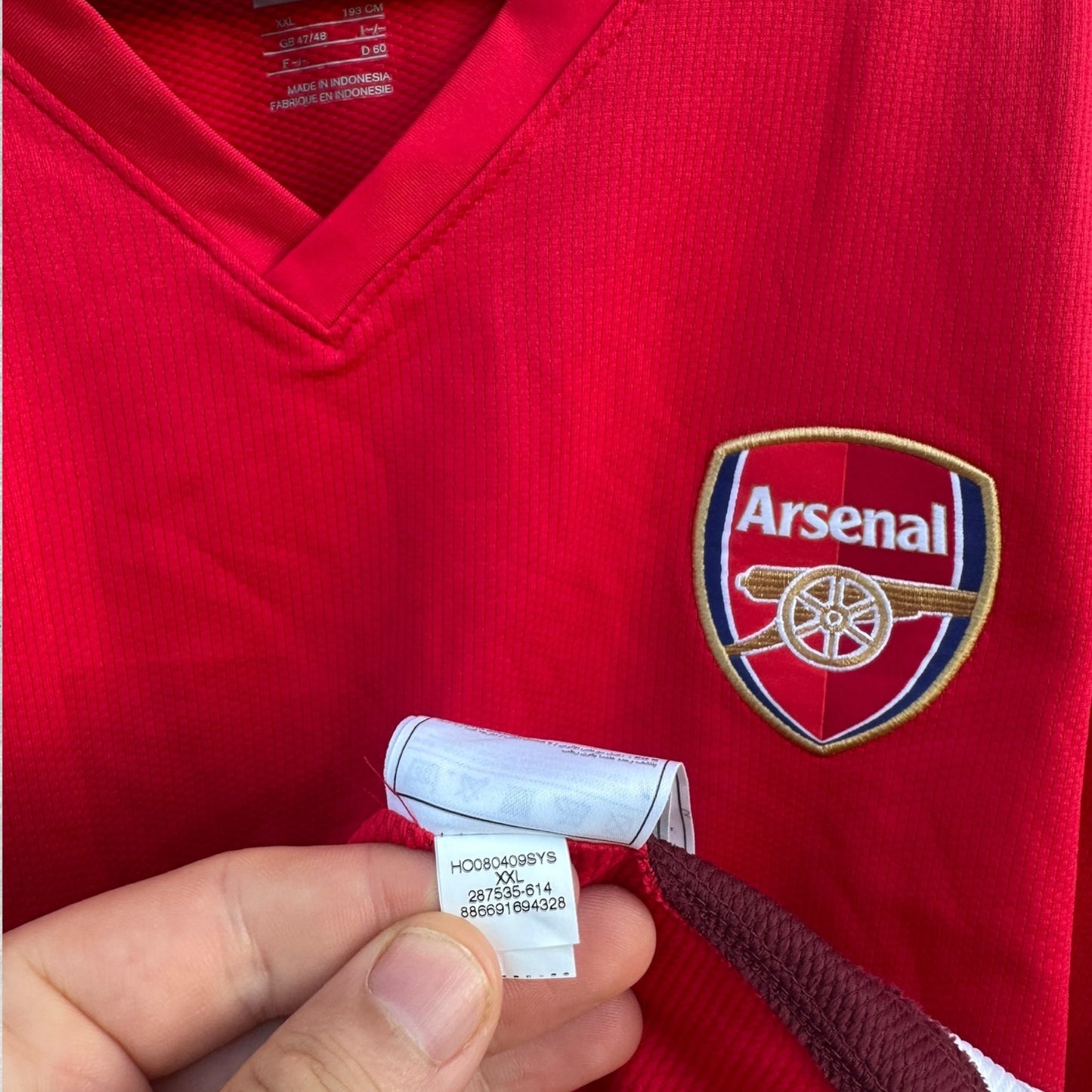 ARSENAL 2009-2010 NIKE HOME FOOTBALL JERSEY
