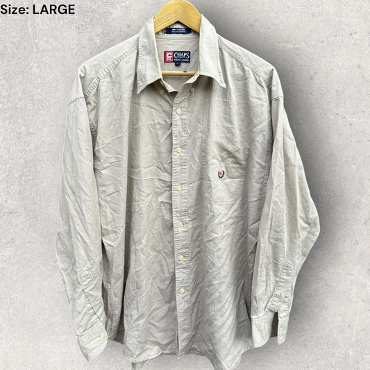 RALPH LAUREN X CHAPS LONG SLEEVE BUTTON UP SHIRT