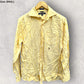 TOMMY HILFIGER MENS YELLOW STRIPPED 80s DESIGN LONG SLEEVE BUTTON UP SHIRT