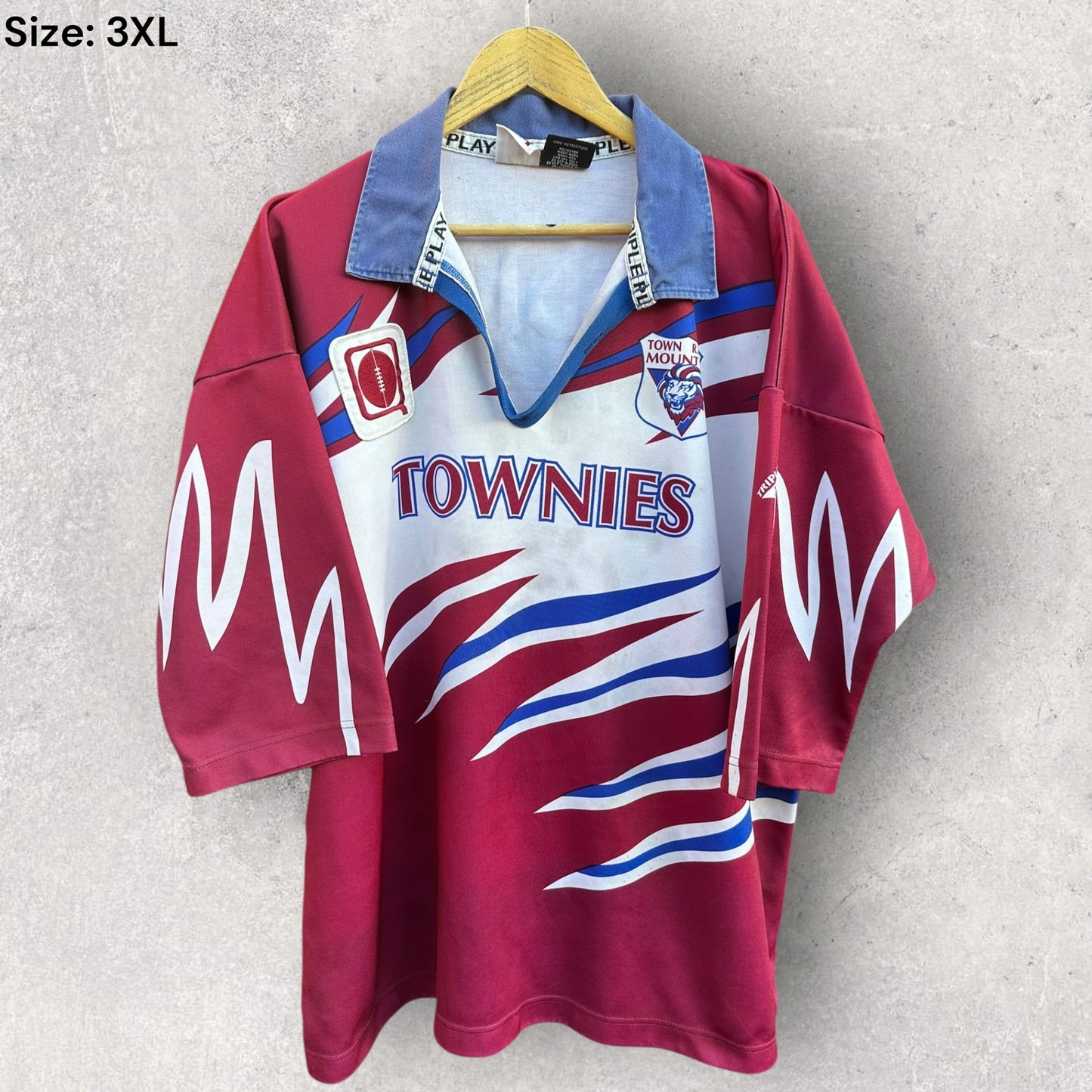 MT ISA Lions Town Rugby League Club Vintage Match Worn Jersey