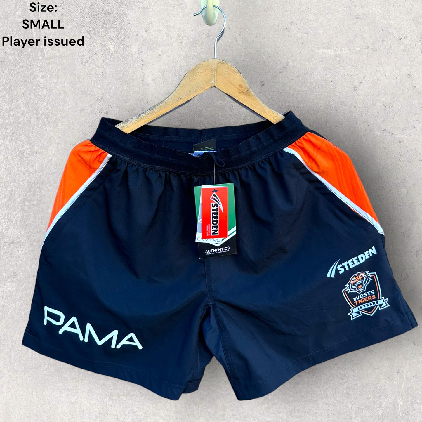 WESTS TIGERS 2024 PLAYER ISSUED SHORTS NEW WITH TAGS