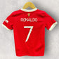 RONALDO MANCHESTER UNITED 2021-2022 HOME ADIDAS KIDS FOOTBALL JERSEY