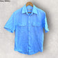 RM WILLIAMS BLUE BUTTON UP SHORT SLEEVE SHIRT