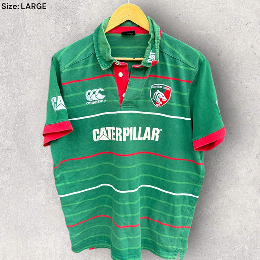 LEICESTER CITY TIGERS CANTERBURY VINTAGE COTTON SHORT SLEEVE JERSEY