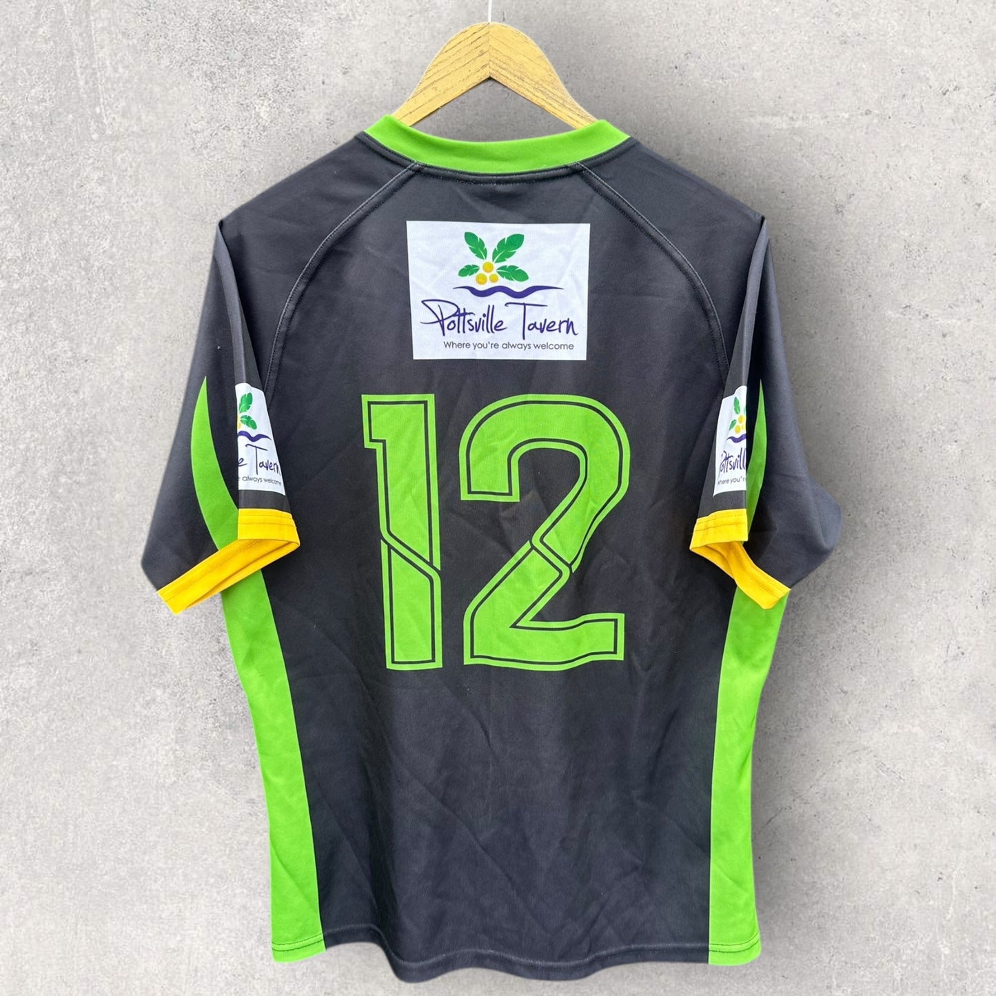 TWEED COAST RAIDERS BLK RUGBY LEAGUE MATCH WORN JERSEY