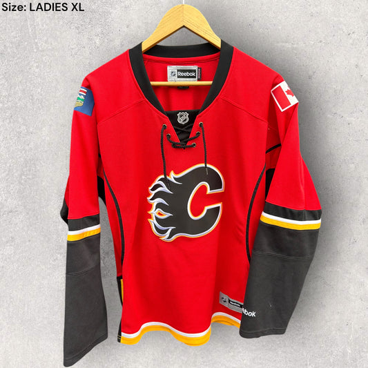 CALGARY FLAMES REEBOK NHL LADIES JERSEY