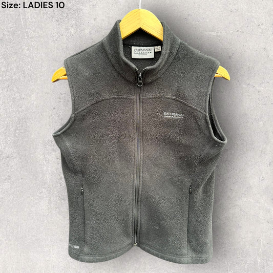 KATHMANDU LADIES BLACK SLEEVELESS FLEECE VEST