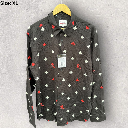 ROLLING STONES X BEN SHERMAN LONG SLEEVE BUTTON UP SHIRT BNWT RRP $140