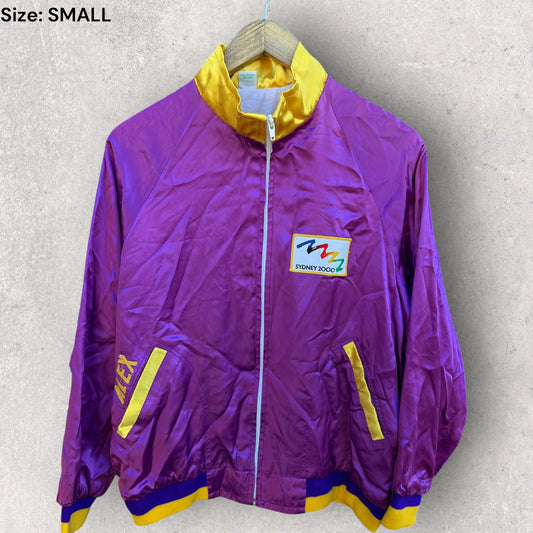 SYDNEY OLYMPIC 2000 GAMES PURPLE CUSTOM WINDBREAKER JACKET