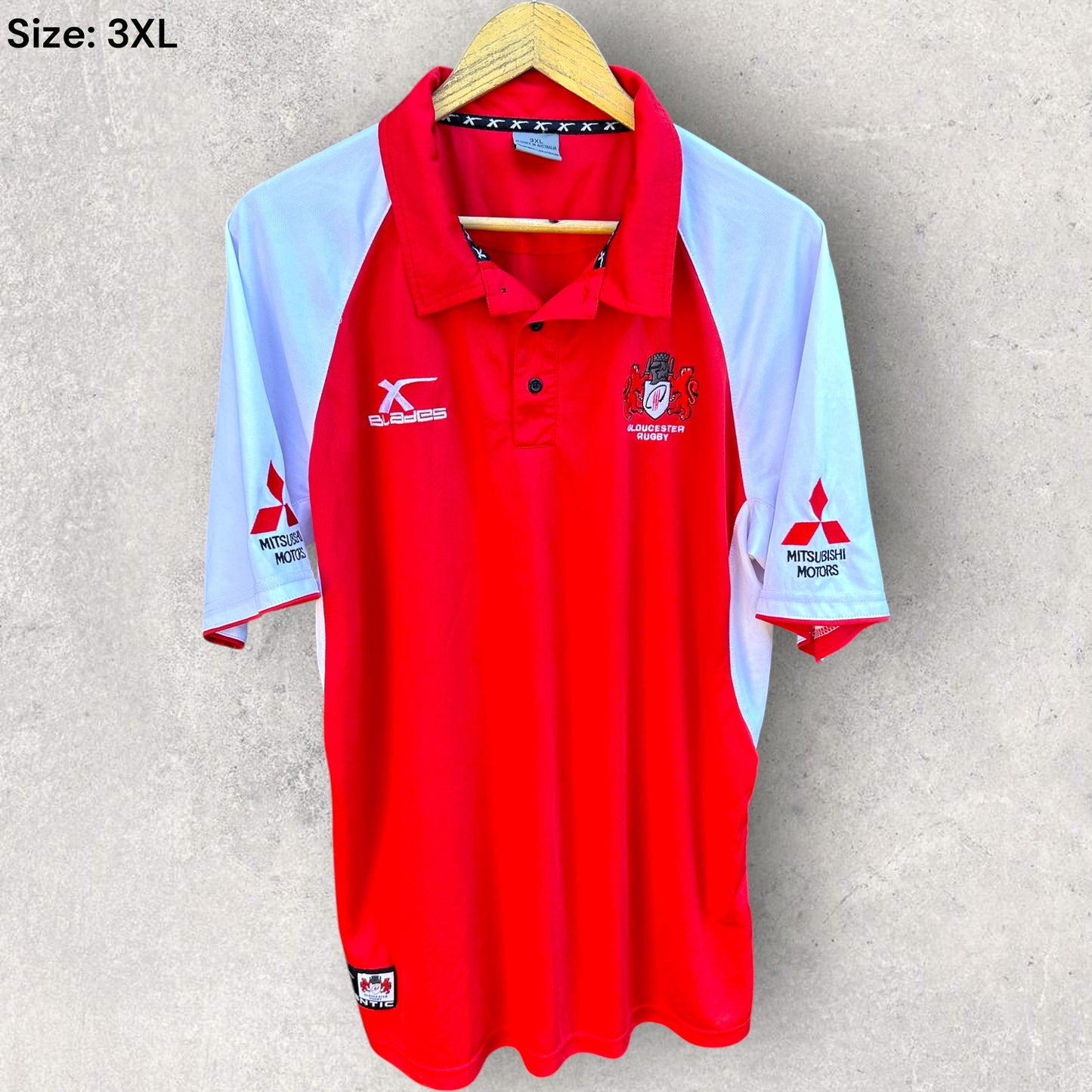 GLOUCESTER RUGBY UNION X-BLADES POLO SHIRT