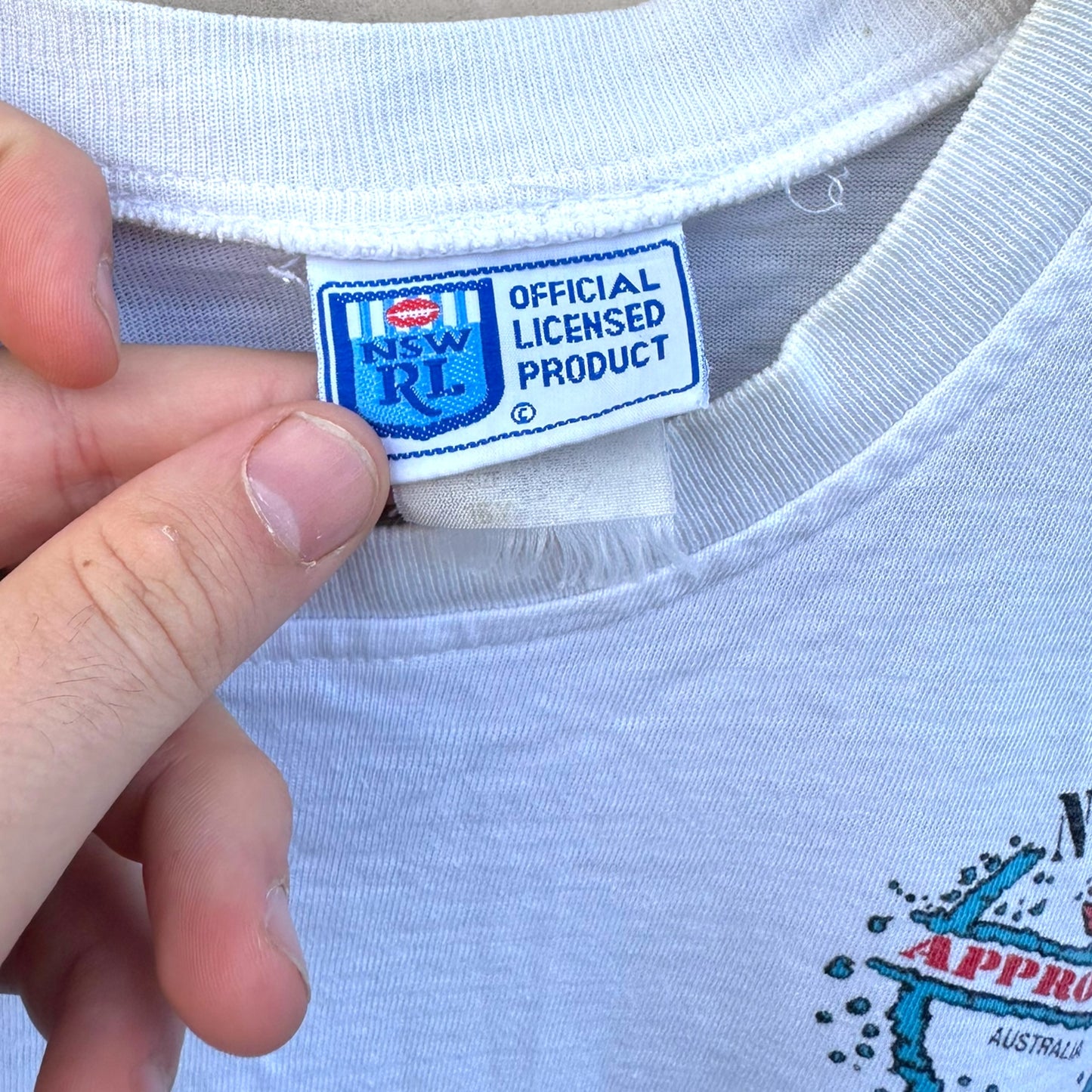 CANTERBURY BULLDOGS 1990 NSWRL FULL BOAR VINTAGE SHIRT