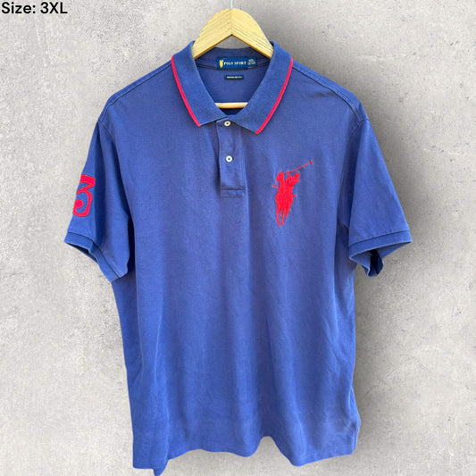 RALPH LAUREN POLO BLUE SHORT SLEEVE SHIRT