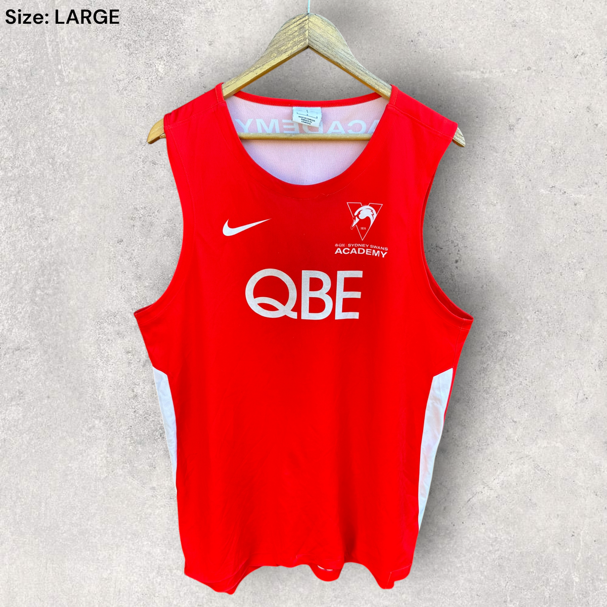 Sydney Swans Academy Nike Red Training AFL Singlet