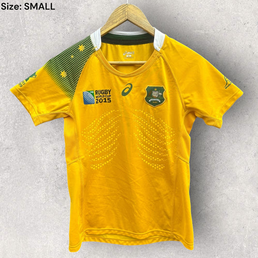 Australian Wallabies 2015 Rugby World Cup ASICS Short sleeve Union Jersey