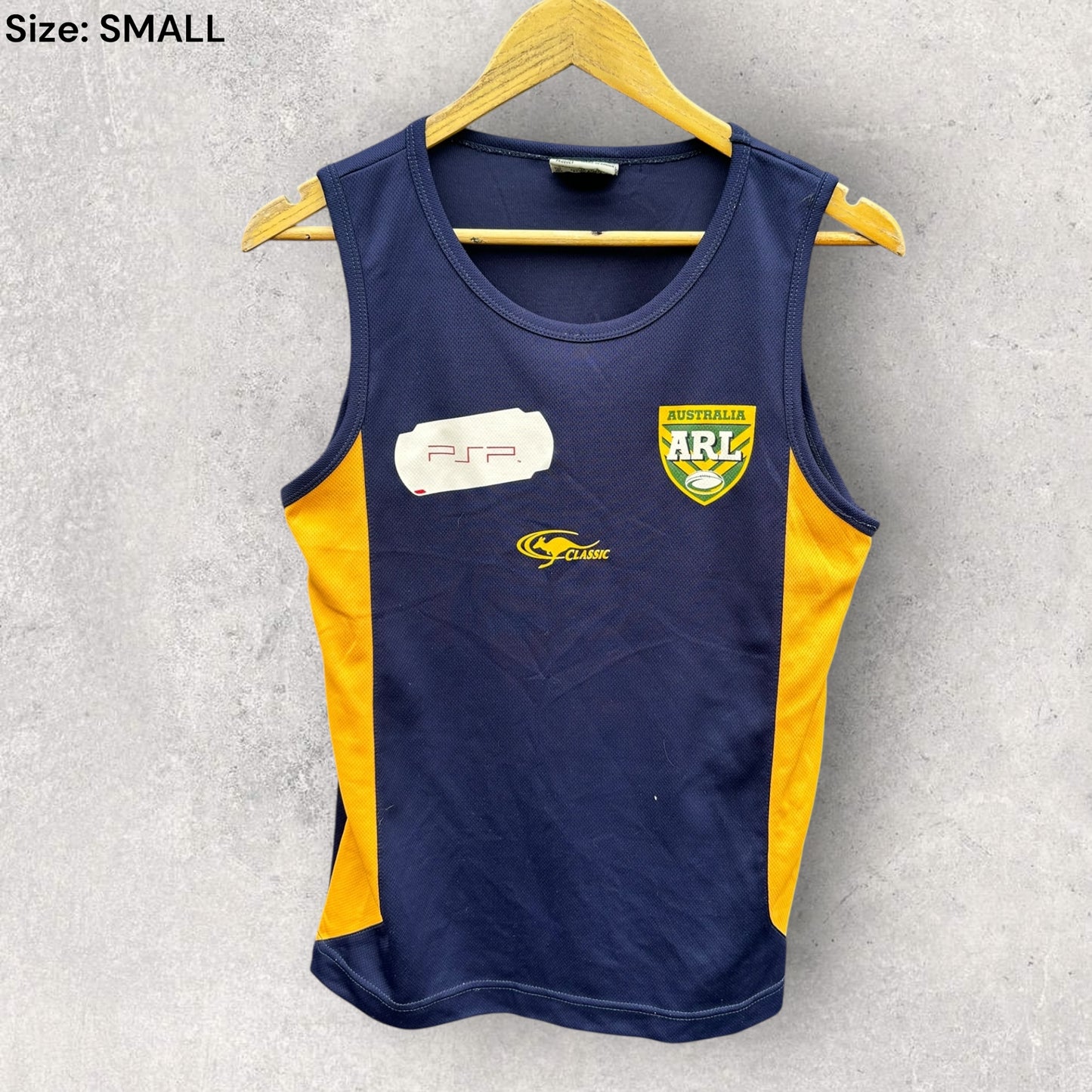 Australian Kangaroos Classic PSP Blue Rugby League Singlet