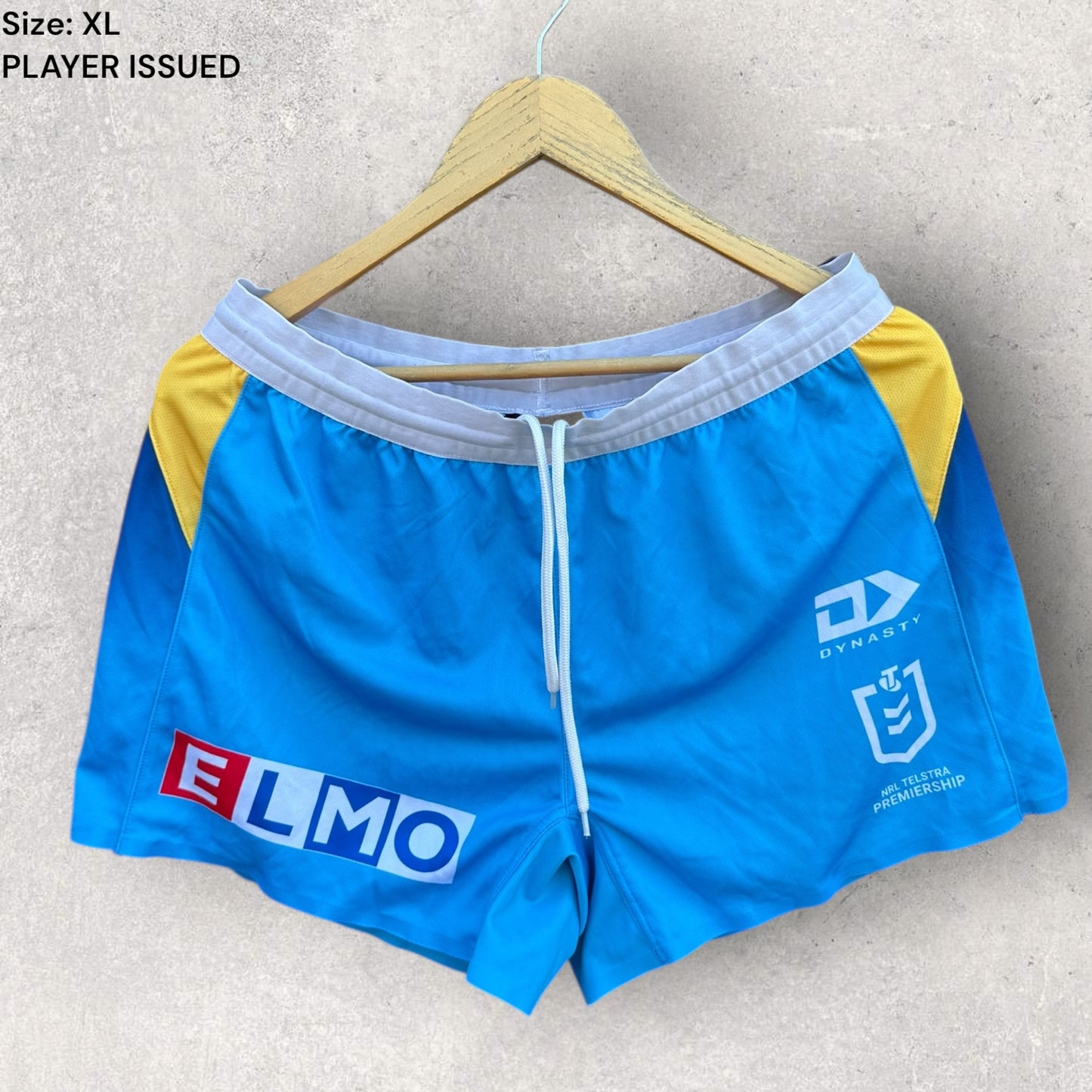 GOLD COAST TITANS PLAYER WORN SHORTS ISSUED TO SAM MCINTYRE