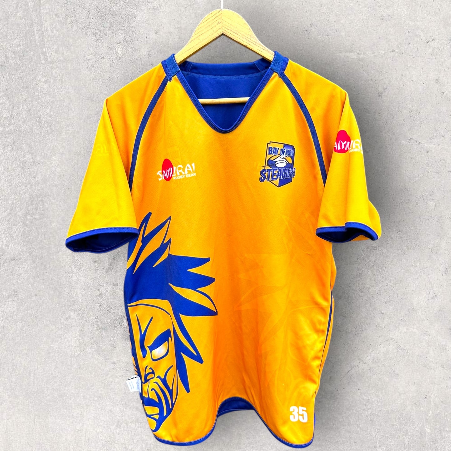 BAY OF PLENTY STEAMERS RUGBY PLAYER ISSUED REVERSE TRAINING JERSEY