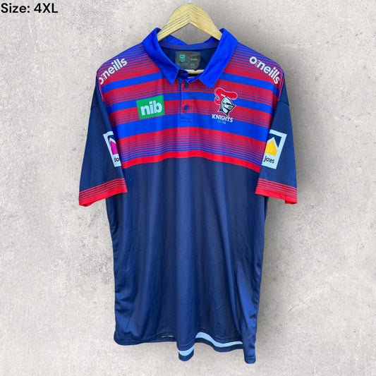 NEWCASTLE KNIGHTS NRL MEDIA POLO SHIRT