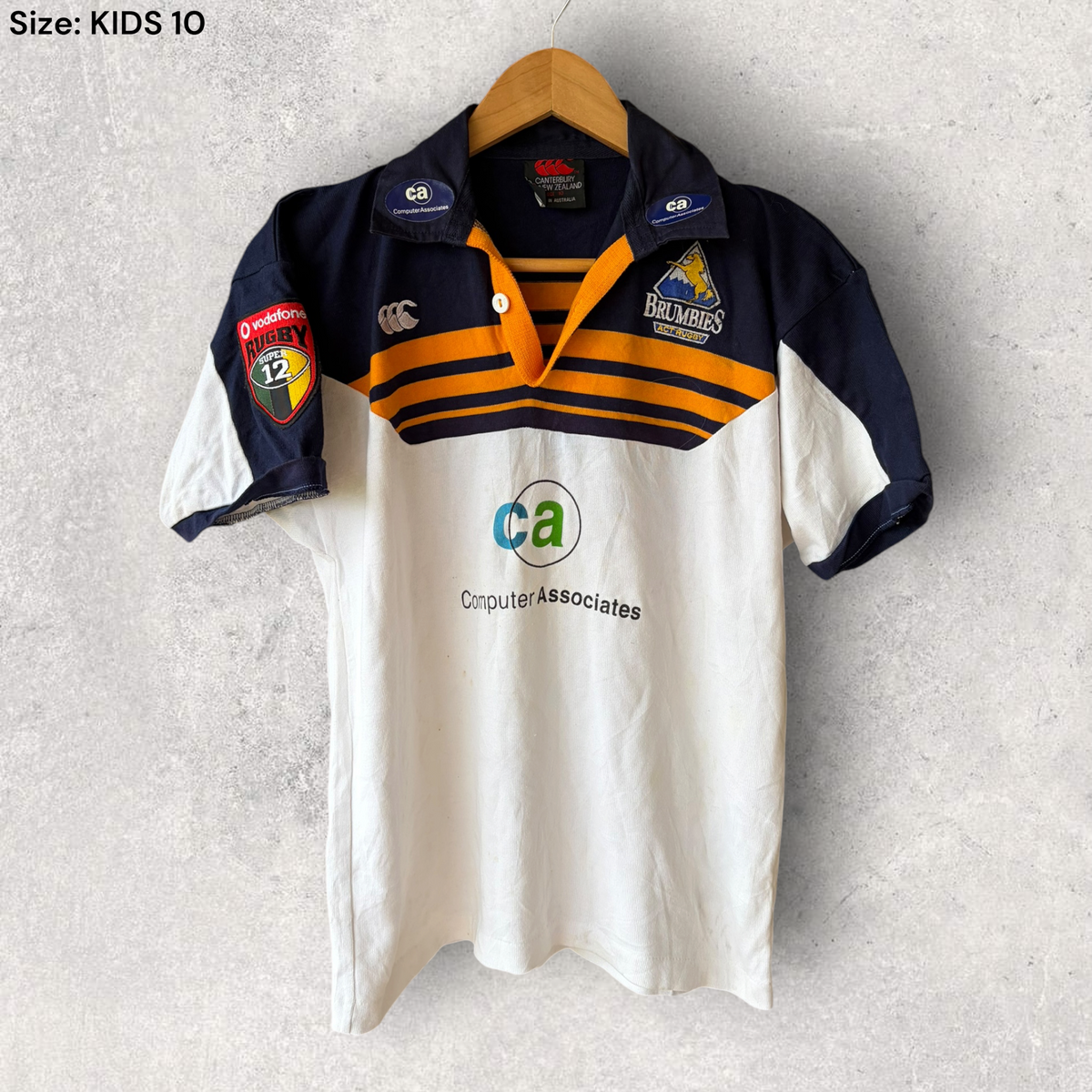 ACT Brumbies Canterbury Vintage Super 12 Rugby Union Jersey
