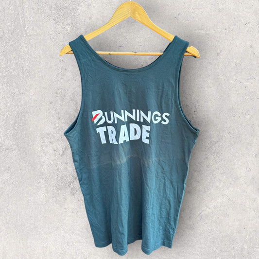 BUNNINGS TRADE GREEN SINGLET