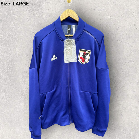 Japan Football Adidas Blue Full Zip Jacket Brand New With Tags