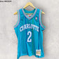 LARRY JOHNSON CHARLOTTE HORNETS HARWOOD 1992-1993 CLASSIC NBA JERSEY