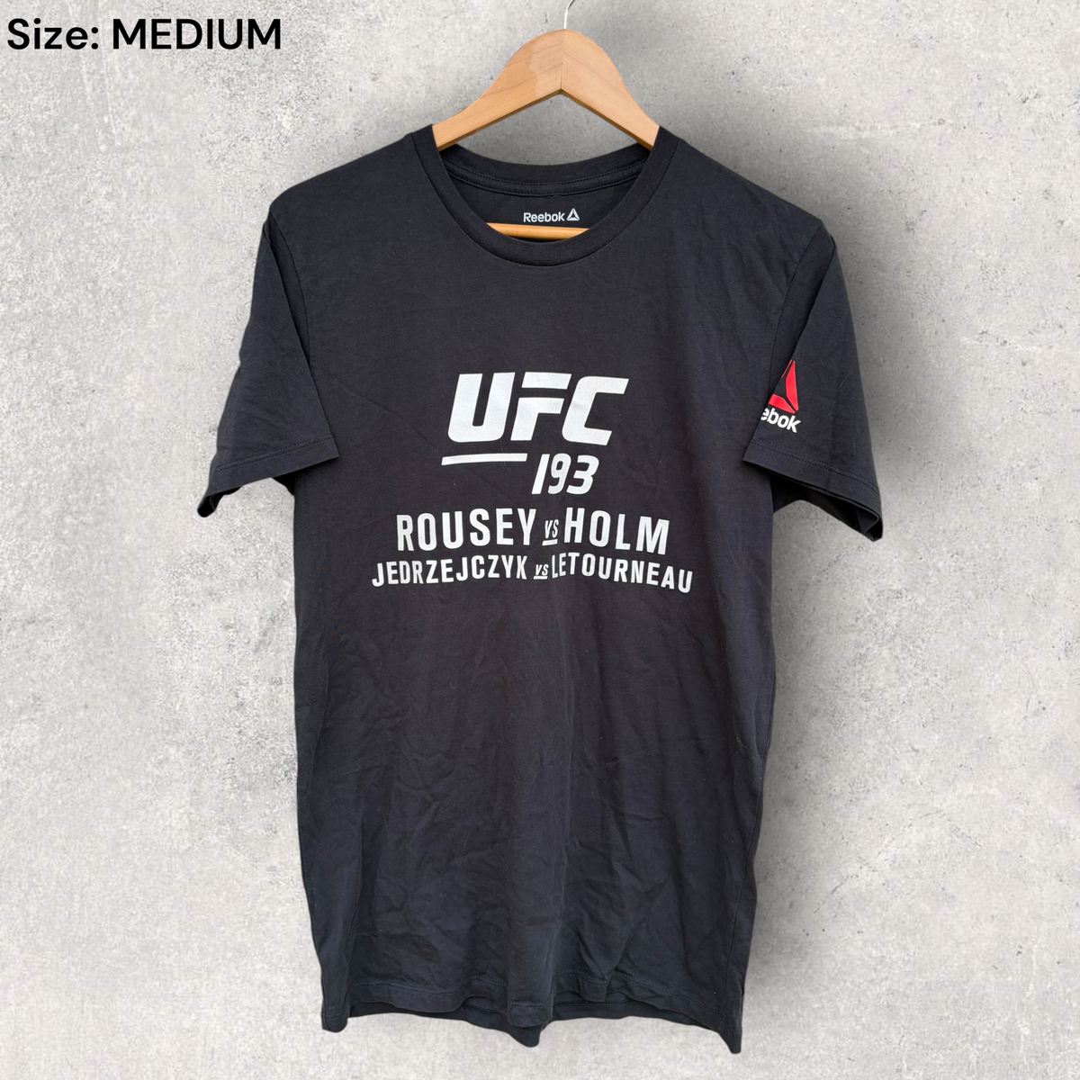 UFC 193 Rousey V Holm Promotional Black T-shirt