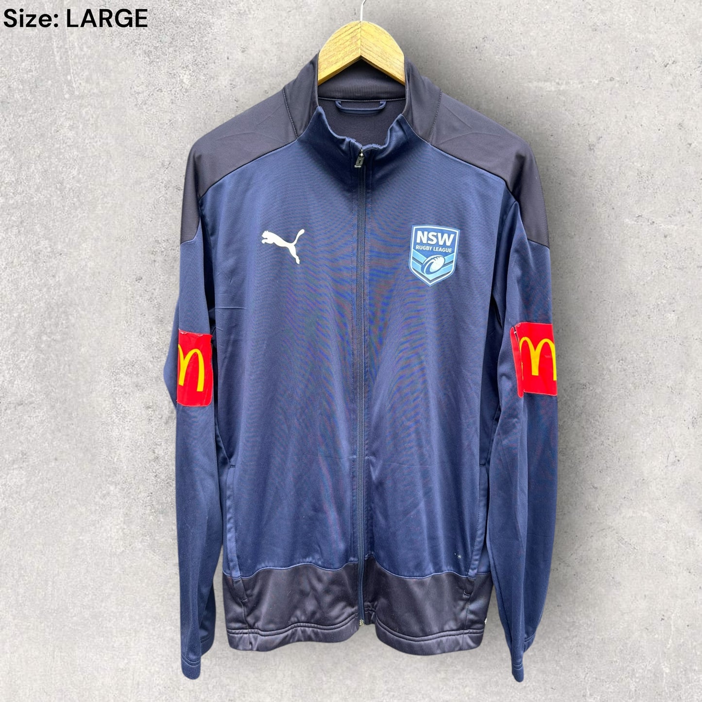 NSW Blues Rugby League Puma Full Zip Jacket