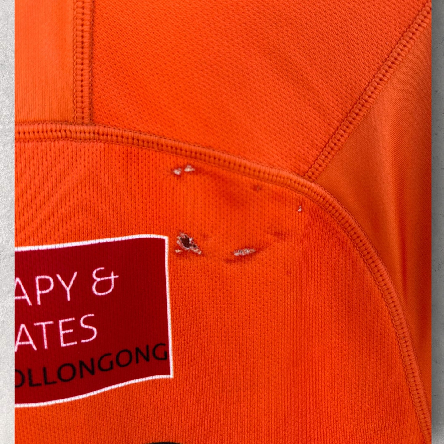 Illawarra Warriors Rugby Union Canterbury Orange Match Worn Jersey
