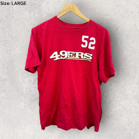 PATRICK WILLIS SANFRANCISO 49ERS REEBOK RED SHIRT