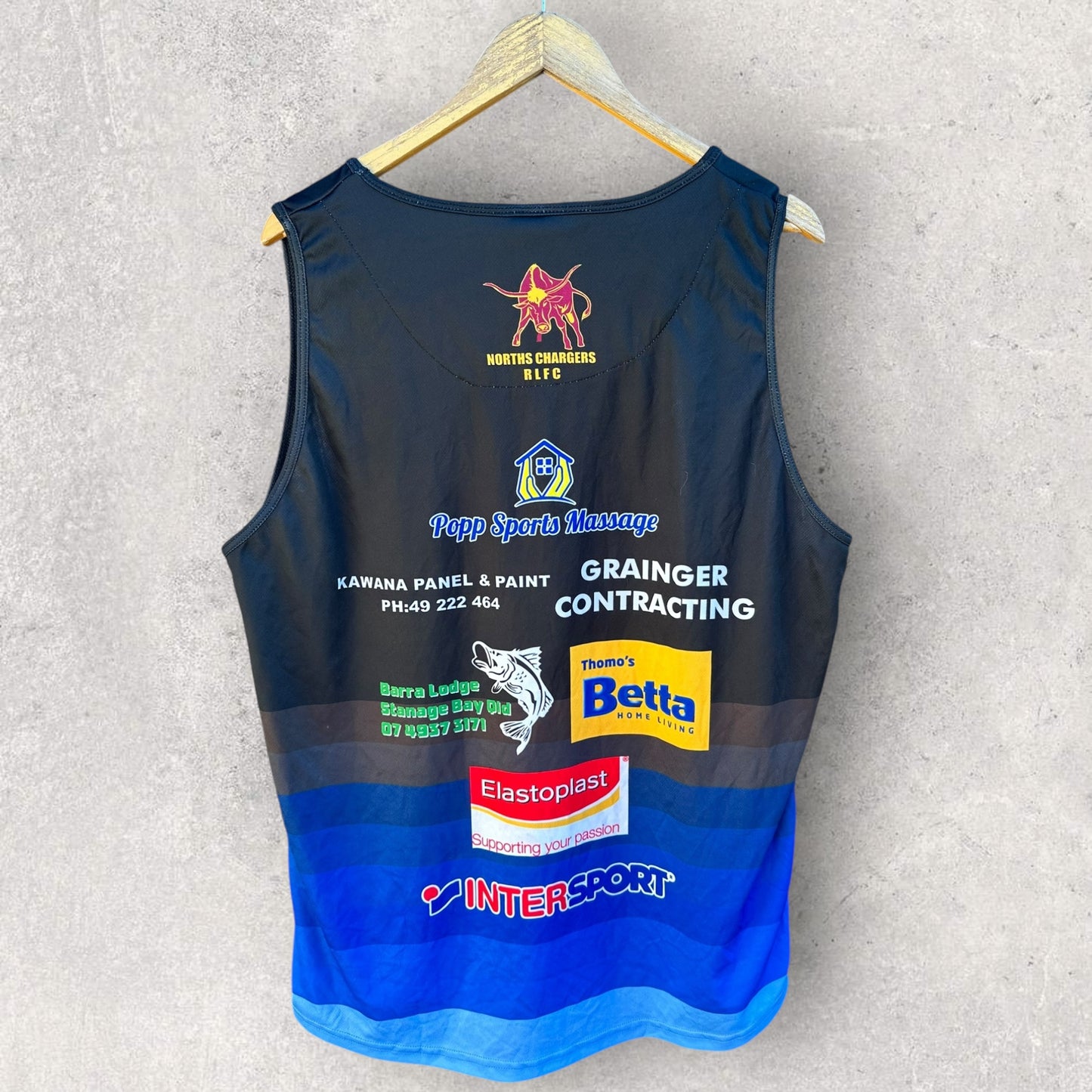 NORTHS CHARGERS 2018 ISC RUGBY LEAGUE SINGLET