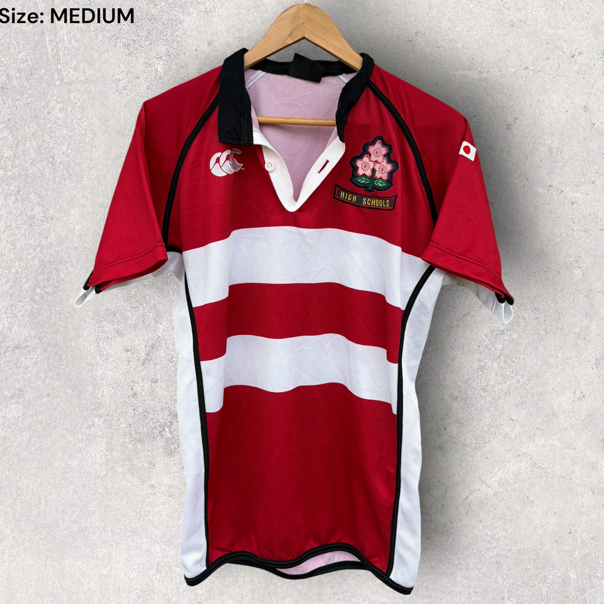 Japan High Schools Canterbury Match Worn Rugby Union Jersey