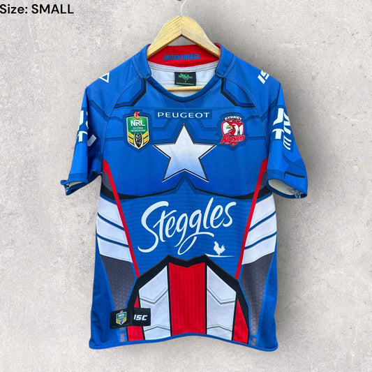 SYDNEY ROOSTERS 2014 CAPTAIN AMERICA MARVEL ISC JERSEY